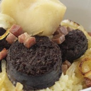 Morcilla com batatas ao forno